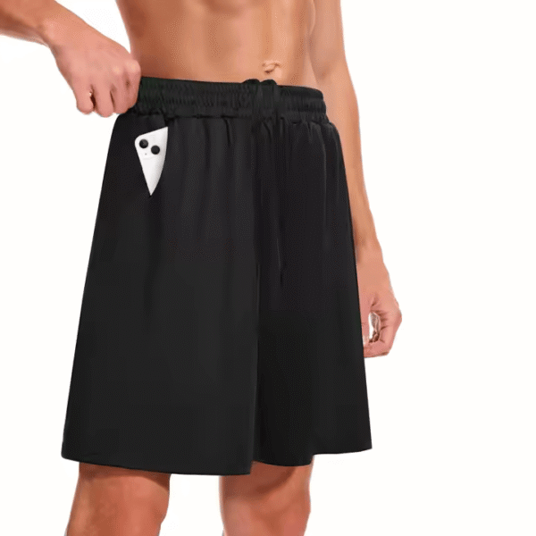 Men’s Athletic Gym Shorts with Phone Pocket